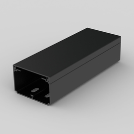 LH 60X40_FD Kopos Elektro- installationskanal kantig schwarz Produktbild front M