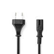 CEGL11040BK30 Nedis Netzkabel Euro-Stecker auf IEC 320 C7 3m Schwarz Produktbild