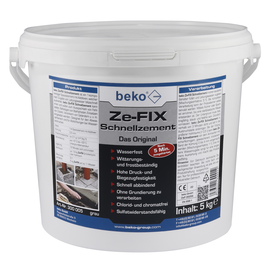 300 005 Beko Ze-FIX Schnellzement grau  ca. 2,1 g/cm³  5kg Eimer Produktbild