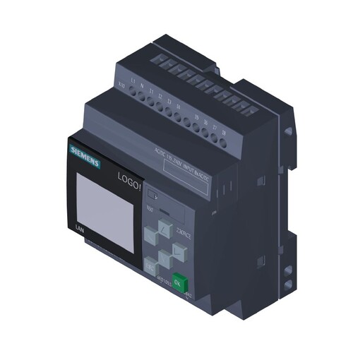 6ED1052-1FB08-0BA2 Siemens LOGO! 230RCE,Logikmodul, Displ. SV/E/A: 115V Produktbild Front View L