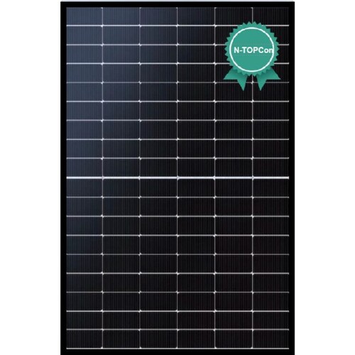 Phono Solar PV-Modul Draco 440W N-TOPCON Glas/Glas 2/2mm Schnee7200Pa Black Frame Produktbild Front View L