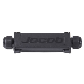 JT320-9300-02 Jacob Kabelverbinder PA6 RAL9005 schwarz, 3-polig, kurz (115mm) Produktbild front M