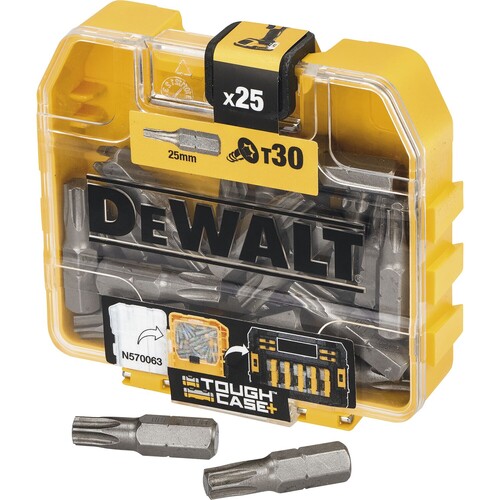 DT7963 DeWalt Torx Bit Box T30 25mm 25 Stk. Inhalt Produktbild Front View L