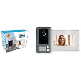 F1522 Fermax COLORVideo WAY KIT Monitor7 Zweifamilienhaus m.Türstation AP, silber Produktbild front M
