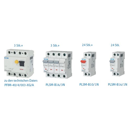 EPA-SCHUTZB10B16 Eaton Schaltgeräte Set 54 teilig Produktbild Front View L