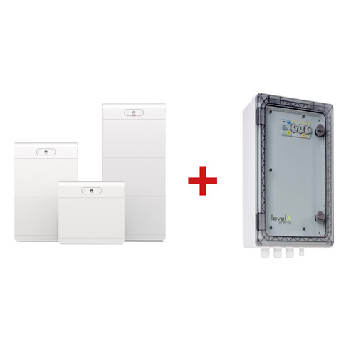 LUNA2000-7-E1 Huawei (6,9 kWh) Batterie Modul + LevelX Blackout Box FRT 1p (6+1) Produktbild Front View L