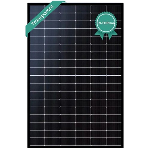 Phono Solar Photovoltaikmodul Draco 445W N-TOPCON black frame Überkopfzulassung Produktbild Front View L