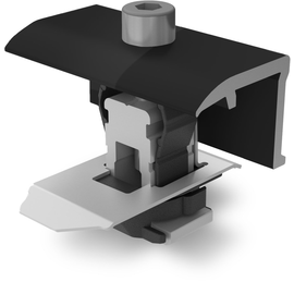2004545 K2 Systems Universal End Klemme OneEnd, schwarz eloxiert 25-40mm Produktbild