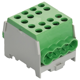 ELAK 35-1/6 Eltropa Hauptleitungsklemme grün 1polig 2x35mm² 8 Abgänge Produktbild front M