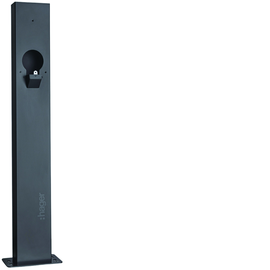 XVA130 Hager witty one plus pro Standfuß zur Montage einer (1) Ladestation Produktbild front M