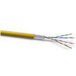 DATA-LINE Cat7 S/FTP1000MHz gelb Tr1000m eco Dca 4x2xAWG23/1 halogenfrei Produktbild front S