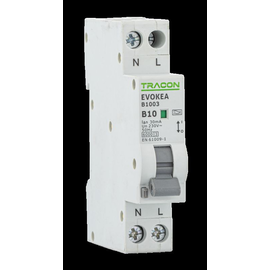 EVOKEAB3203 Tracon Kombi-Schutzschalter 1P, B32, 30mA, 6kA, A Produktbild front M