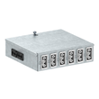 6108014 Obo UVS-6W2SA Unterflurverteiler mit Steckanschluss 160x150x48 Stahl Produktbild front S