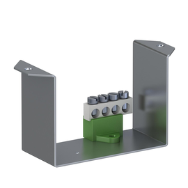 6109852 Obo VHF-T1 Träger mit PE- Klemmleiste Stahl Produktbild front M