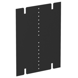 6109860 Obo VHF-TW Trennwand ohne Luft Polyvinylchlorid graphitschwarz 9011 Produktbild front M