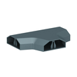 6154965 Obo FLK-TAZ Flexkanal-T- Abzweiger anthrazitgrau 7016 Produktbild front S