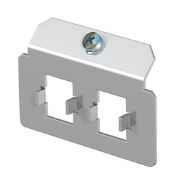 7407816 Obo MTM 2N Trägerplatte mit 2 x Lochbild Typ N Edelstahl, rostfrei Produktbild front M