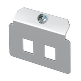 7407818 Obo MTM 2Q Trägerplatte 2 x Lochung 13,15 x 13,10 Edelstahl, rostfr Produktbild front M