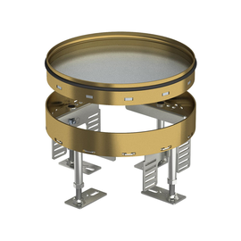 7409084 Obo RKR2 4M 25 Runde Kassette blind Ø215mm Messing Produktbild front M