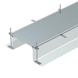 7424028 Obo OKA-G60040240 Kanaleinheit estrichbündig blind 2400x600x240 Stahl Produktbild front M