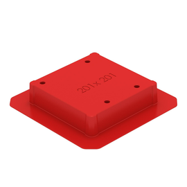 7425600 Obo SK HB 201X201 Schalkörper Nenngröße 4 Polystyrol verkehrsrot 3020 Produktbild front M