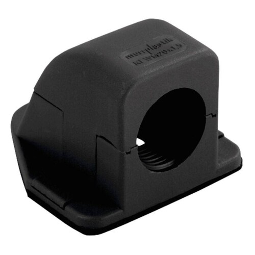 5500.40.40 Agro Flanschwinkel Kunststoff M40x1.5 mm, Schwarz BxHxT = 94x100x66 mm Produktbild Front View L