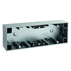 10537003 Berker Aufputz-Gehäuse 3fach Berker K.5 Alu Produktbild front M