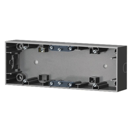 10537004 Berker Aufputz-Gehäuse 3fach Berker K.5 edelstahl, lackiert Produktbild front M