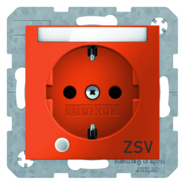 41108914 Berker Steckdose SCHUKO mit Kontroll-LED, Beschriftungsfeld Berker  Produktbild