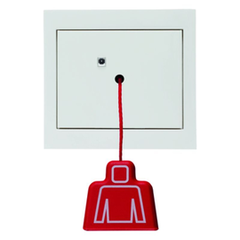 52027009 Berker Zugtaster mit Rahmen Berker K.1 polarweiß, glänzend Produktbild front M