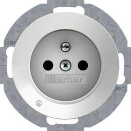 6765102089 Berker Steckdose mit Schutzkontaktstift und LED-Orientierung Produktbild