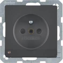 6765106086 Berker Steckdose mit Schutzkontaktstift und LED-Orientierung Produktbild