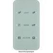 75143160 Berker Touch-Sensor 3fach Komfort Berker R.1 Glas, polarweiß Produktbild front S