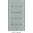 75144134 Berker Glas-Sensor 4fach Komfort Berker TS Sensor Glas, alu Produktbild front S