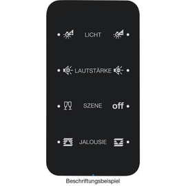 75144165 Berker Touch-Sensor 4fach Komfort Berker R.1 Glas, schwarz Produktbild front M