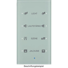 75144930 Berker Glas-Sensor 4fach Komfort Berker TS Sensor Glas, polarweiß Produktbild front M