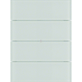 75164090 Berker Tastsensor 4fach B.IQ Glas, polarweiß Produktbild front M