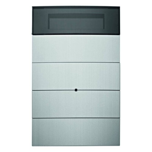 75664594 Berker Tastsensor 4fach mit Temperaturregler und Display B.IQ Alu Produktbild Front View L