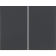 85146175 Berker KNX-Funk Taste 2fach quicklink Berker K.1 anthrazit, matt Produktbild front S