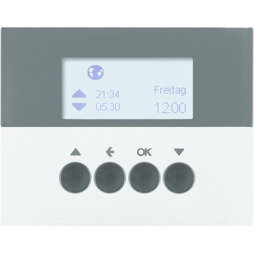 85741177 Berker Jalousie-Schaltuhr Berker K.5 alu, lackiert Produktbild Front View L