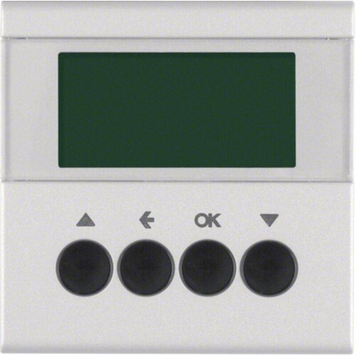 85741183 Berker Jalousie-Schaltuhr Berker B.7 alu, matt Produktbild Front View L