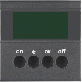 85745285 Berker KNX-Funk Zeitschaltuhr quicklink Berker S.1/B.3/B.7 anthrazit, Produktbild front M