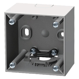 911512517 Berker Aufbau-Gehäuse 1f hoch ITG Flow grau Produktbild front M