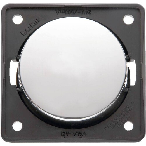 936972518 Berker INTEGRO Flow/Pure Pol- Wende Wipptaster chrom glänzend Produktbild Front View L
