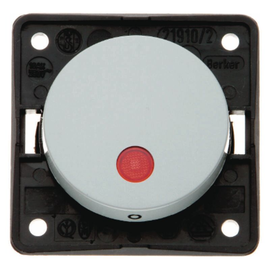 937522507 Berker Kontr.-Aussch. 2p Aufd., Flow/Pure, grau Produktbild front M