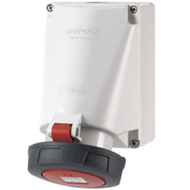 129A Mennekes Wanddose, 63A3p9h400V, IP67 Produktbild