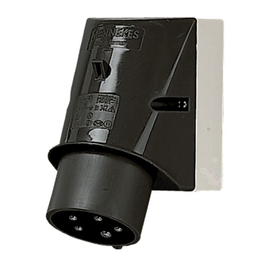 2386 Mennekes Wandstecker, 32A5p7h500V, IP44 Produktbild front M