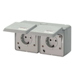 4235 Mennekes Cepex-Doppelsteckdose 16A2p+E 230V IP44 Produktbild