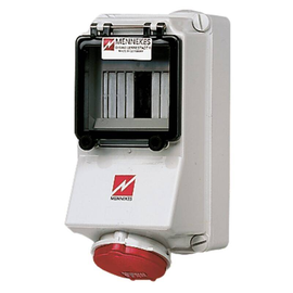 5496 Mennekes Wanddose, 16A4p6h400V, IP44 Produktbild