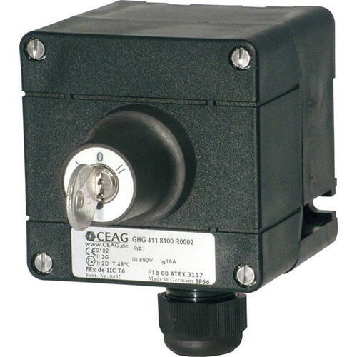 GHG4118100R0018 Schuch EX- Schlüsselschalter ZO1/2 21/22 IP66 max. Produktbild Front View L